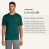 Lands’ End Essentials Men’s Short-Sleeve Soft Cotton T-Shirt – Relaxed Easy Fit(Evergreen)