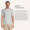 Lands’ End Essentials Men’s Short-Sleeve Soft Cotton T-Shirt – Relaxed Easy Fit(Gray Heather)
