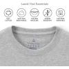 Lands’ End Essentials Men’s Short-Sleeve Soft Cotton T-Shirt – Relaxed Easy Fit(Gray Heather)