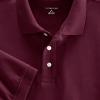 Lands’ End Essentials Women’s Short Sleeve All Day Comfort Polo Shirt – 100% Cotton Won’t Shrink Pill Fade(Burgundy)