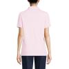 Lands’ End Essentials Women’s Short Sleeve All Day Comfort Polo Shirt – 100% Cotton Won’t Shrink Pill Fade(Ice Pink)