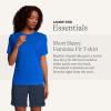 Lands’ End Essentials Women’s Short-Sleeve Soft Cotton T-Shirt – Tailored Feminine Fit(Cobalt)