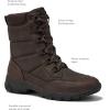 Lands’ End Expedition Max Insulated Winter Boots for Men, Waterproof Mens Snow Boots, Medium or Wide Width Men’s Shoes Size 8 to 13, Black or Brown(Dark Brown)