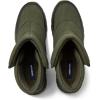 Lands’ End Expedition Quilted Slip On Mens Snow Boots Insulated Winter Boots for Men Waterproof with Hook & Loop Closure, Medium or Wide Width Winter Shoes Size 8 to 13(Dark Green)