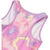 Lands’ End Girls Athletic Active Tank Top Dress(Pink Marble)
