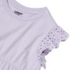Lands’ End Girls Flutter Sleeve Tiered Peasant Top(Pastel Lilac)