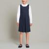 Lands’ End Girls Ponte Pleat Jumper(Classic Navy)