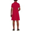 Lands’ End Girls Short Sleeve Interlock Polo Dress(Red)