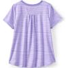 Lands’ End Girls Short Sleeve Performance Tee(Lavender Mist Space Dye)