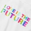 Lands’ End Girls Short Sleeve Side Tie Graphic Tee(Love is the Future)