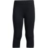 Lands’ End Girls Tough Cotton Capri Leggings(Black)