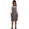 Lands’ End Girls Uniform Plaid Jumper(Gray)