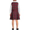 Lands’ End Girls Uniform Plaid Jumper(Red/Black Plaid)