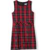 Lands’ End Girls Uniform Plaid Jumper(Red/Black Plaid)