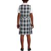 Lands’ End Girls Uniform Plaid Jumper(White Plaid)