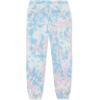 Lands’ End Kids Iron Knee Fleece Jogger Sweatpants(Deep Lavendar Tie Dye)