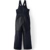 Lands’ End Kids Iron Knee Insulated Winter Snow Bibs(Black)