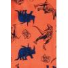 Lands’ End Kids Pattern Snug Fit Pajama Set(Orange Comic Dinos)