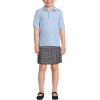 Lands’ End Kids School Uniform Polo – 100% Cotton Comfort That Lasts All Year, Easy-Care, Short Sleeve(Blue)