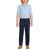 Lands’ End Kids School Uniform Polo – 100% Cotton Comfort That Lasts All Year, Easy-Care, Short Sleeve(Blue)