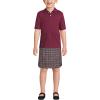Lands’ End Kids School Uniform Polo – 100% Cotton Comfort That Lasts All Year, Easy-Care, Short Sleeve(Burgundy)