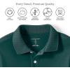 Lands’ End Kids School Uniform Polo – 100% Cotton Comfort That Lasts All Year, Easy-Care, Short Sleeve(Evergreen)