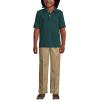 Lands’ End Kids School Uniform Polo – 100% Cotton Comfort That Lasts All Year, Easy-Care, Short Sleeve(Evergreen)