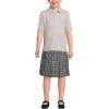 Lands’ End Kids School Uniform Polo – 100% Cotton Comfort That Lasts All Year, Easy-Care, Short Sleeve(Gray Heather)