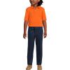 Lands’ End Kids School Uniform Polo – 100% Cotton Comfort That Lasts All Year, Easy-Care, Short Sleeve(Orange Spice)