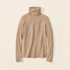 Lands’ End Lightweight Jersey Long Sleeve Turtleneck(Light Toffee Heather)