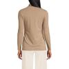 Lands’ End Lightweight Jersey Long Sleeve Turtleneck(Light Toffee Heather)