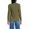 Lands’ End Lightweight Jersey Long Sleeve Turtleneck(Olive Drab)