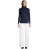 Lands’ End Lightweight Jersey Long Sleeve Turtleneck(Radiant Navy)