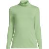Lands’ End Lightweight Jersey Long Sleeve Turtleneck(Soft Jade)