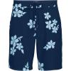 Lands’ End Men’s 9″ Quick Dry Board Shorts(Navy/Dusty Blue Phlox Floral)