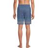 Lands’ End Men’s 9″ Volley Hydroliner Swim Trunks(Indigo/Multi Border Stripe)