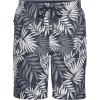 Lands’ End Men’s 9″ Volley Hydroliner Swim Trunks(Slate Blue Stipple Palm)