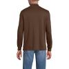 Lands’ End Men’s American-Grown Supima Cotton Mock Turtleneck Shirt(Dark Walnut Brown)