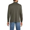 Lands’ End Men’s American-Grown Supima Cotton Mock Turtleneck Shirt(Forest Moss)
