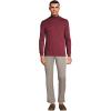 Lands’ End Men’s American-Grown Supima Cotton Mock Turtleneck Shirt(Rich Burgundy)