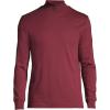 Lands’ End Men’s American-Grown Supima Cotton Mock Turtleneck Shirt(Rich Burgundy)