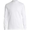 Lands’ End Men’s American-Grown Supima Cotton Mock Turtleneck Shirt(White)