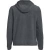 Lands’ End Men’s Anyweather Fleece Hooded Full Zip Jacket(Dark Charcoal Heather)