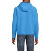 Lands’ End Men’s Anyweather Fleece Hooded Full Zip Jacket(Soft Boreal Blue)