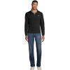 Lands’ End Men’s Anyweather Fleece Quarter Zip Pullover(Black)
