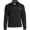 Lands’ End Men’s Anyweather Fleece Quarter Zip Pullover(Black)