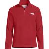 Lands’ End Men’s Anyweather Fleece Quarter Zip Pullover(Dark Granite Red)