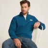 Lands’ End Men’s Anyweather Fleece Quarter Zip Pullover(Evening Bay)