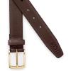 Lands’ End Men’s Classic Leather Chino Belt(Brown)
