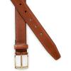 Lands’ End Men’s Classic Leather Chino Belt(Dark English Tan)